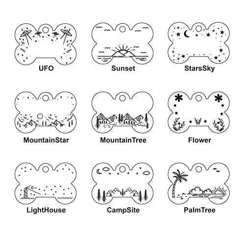 Petantastic S-C-BONE-G-R Personalized Dog Tag With 5 Lines Of Custom Deep Engraved Durable Stainless Steel Pet Id Name Tag Designer Regular Size Bone thumb #5