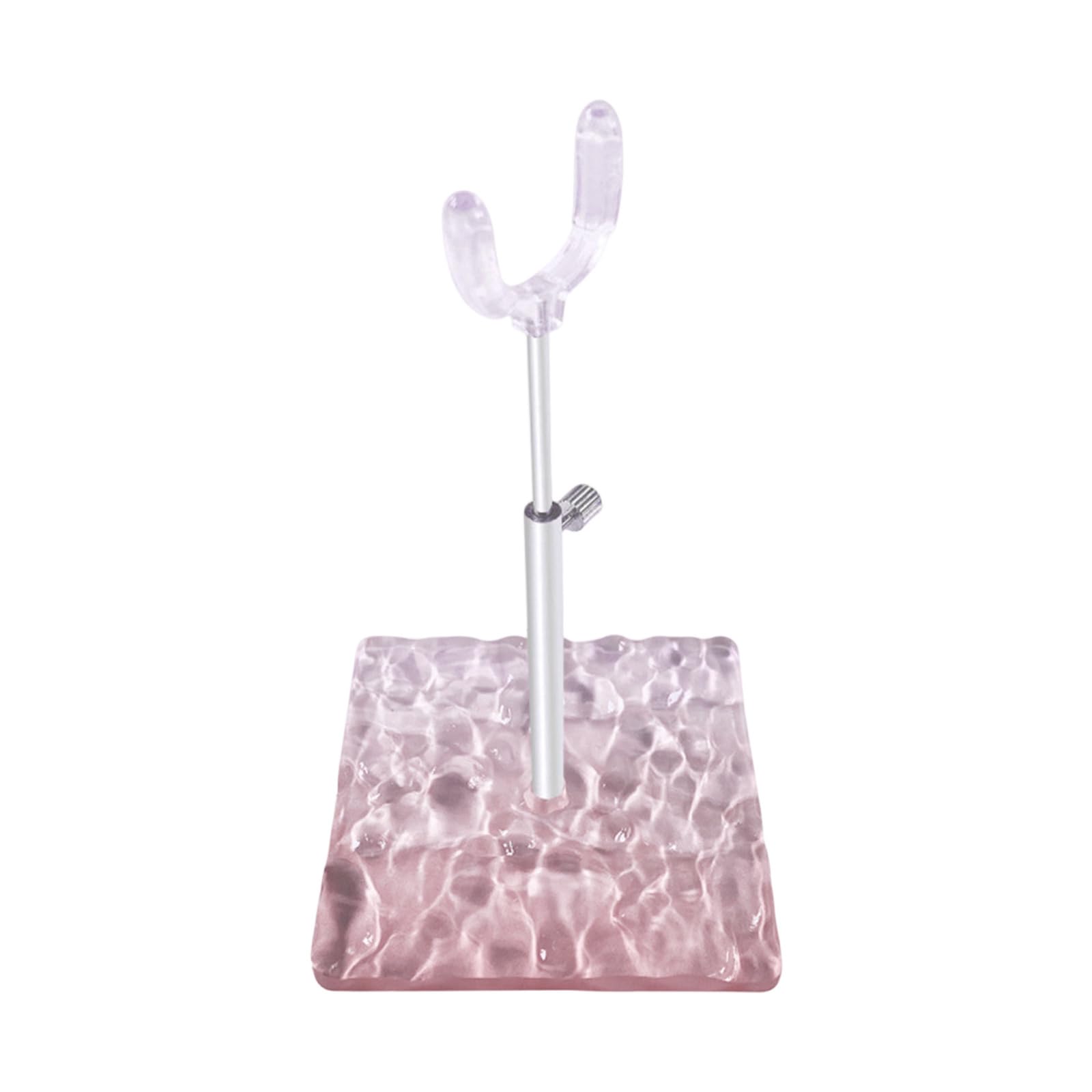 Qisuw E Figurin Stand With Height Customization Abs Design Asy Assembly Various Doll Compatibility Standing Desk Desk Monitor Stand Laptop Correction