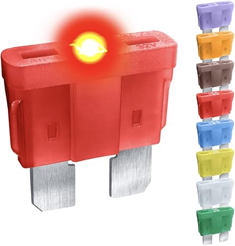 CARAX Fusible incandescente Fusible Premium Standard Regular Blade ATCATOATS Surtido Fusible automotriz LED brillante al soplar Fusible