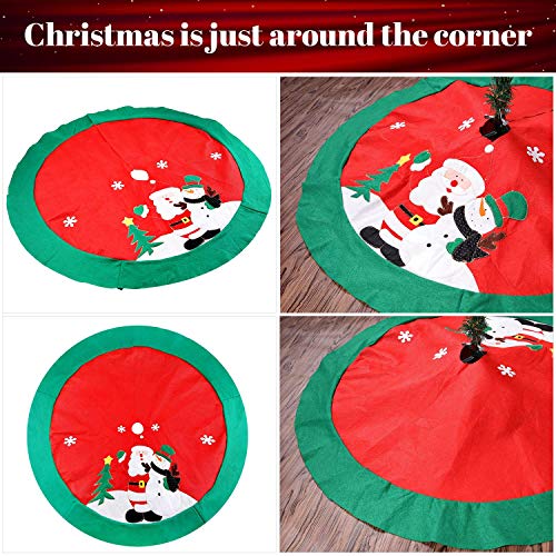 Agm Christmas Tree Skirt, 40'' Xmas Ornaments For Christmas Holiday Indoor Outdoor Decoration #TOP5