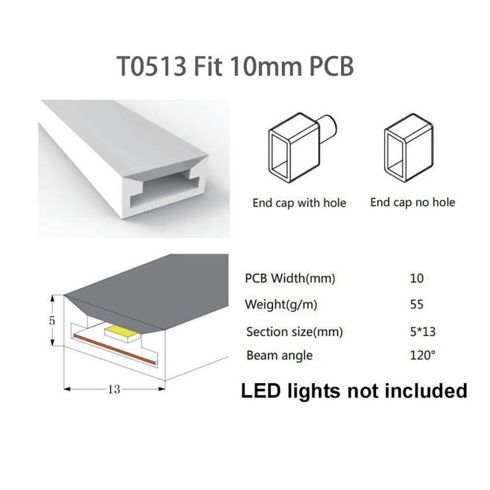 1 m-5 m flexibler Neon-Silikon-Lichtschlauch, IP67 wasserdichtes LED-Streifengehäuse for den Außenbereich(Black,0616-4m)