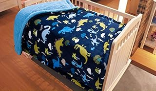 MB Collections Kids Soft & Warm Sherpa Baby Toddler Boy Sherpa Blanket Navy