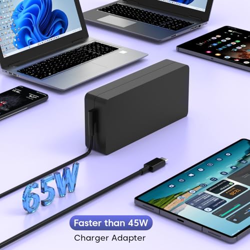 Image of 65W 45W USB C Lenovo Original ThinkPad Laptop Charger for T14 T15 T16 gen 1 gen 2 X1 Yoga L13 7i C740 Computer AC Power Adapter for ThinkPad T480 T490 P52s Chromebook 2nd Gen(with Power Cable)