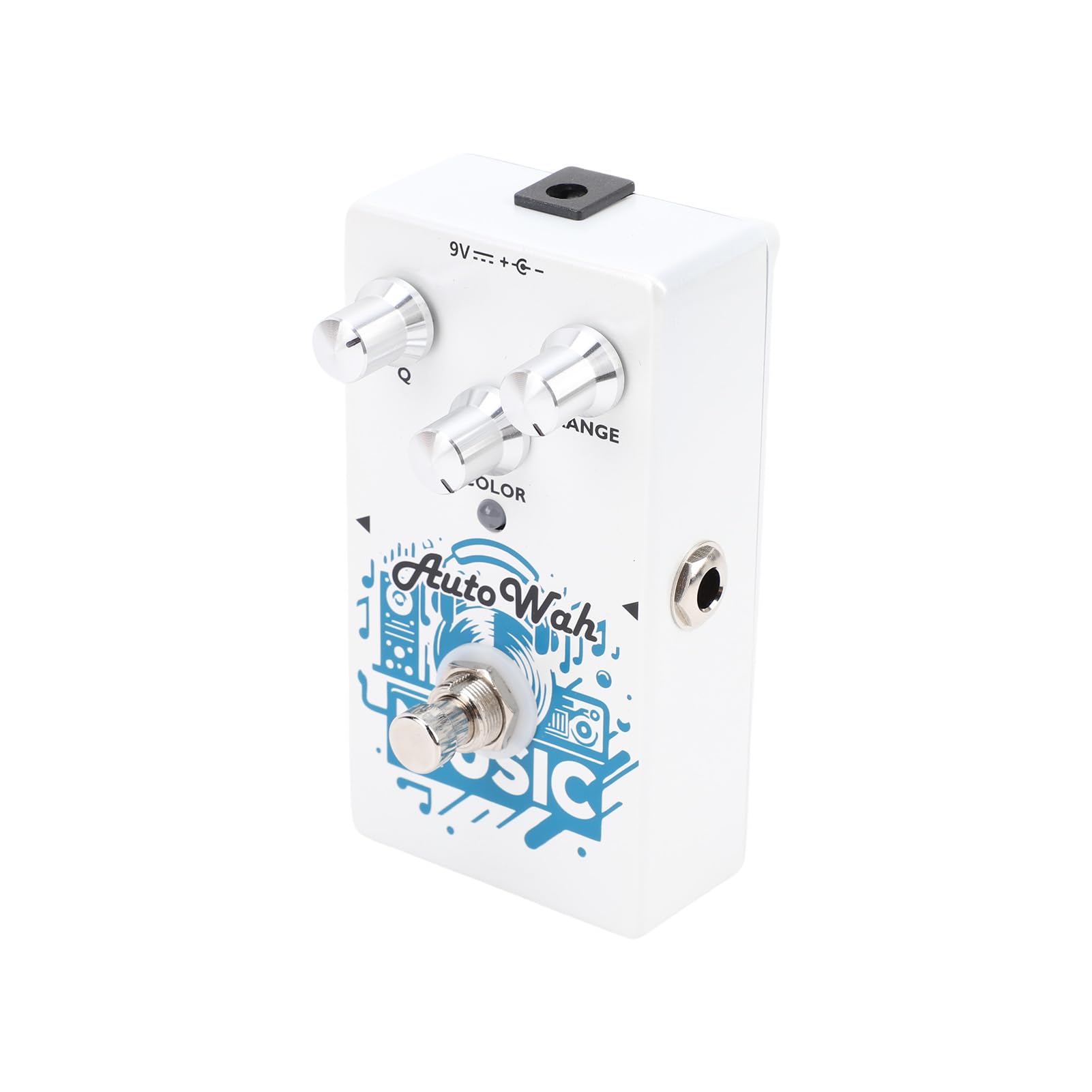 Pedal de Efectos de Guitarra, Pedal Wah Automático de Aleación de Zinc con Grabación en Bucle para Actuaciones en Escenario, Control de Tono Ajustable y Sonido Funky para Guitarristas y
