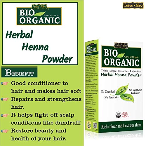 Tinte orgánico castaño oscuro con henna 220g miniatura 7