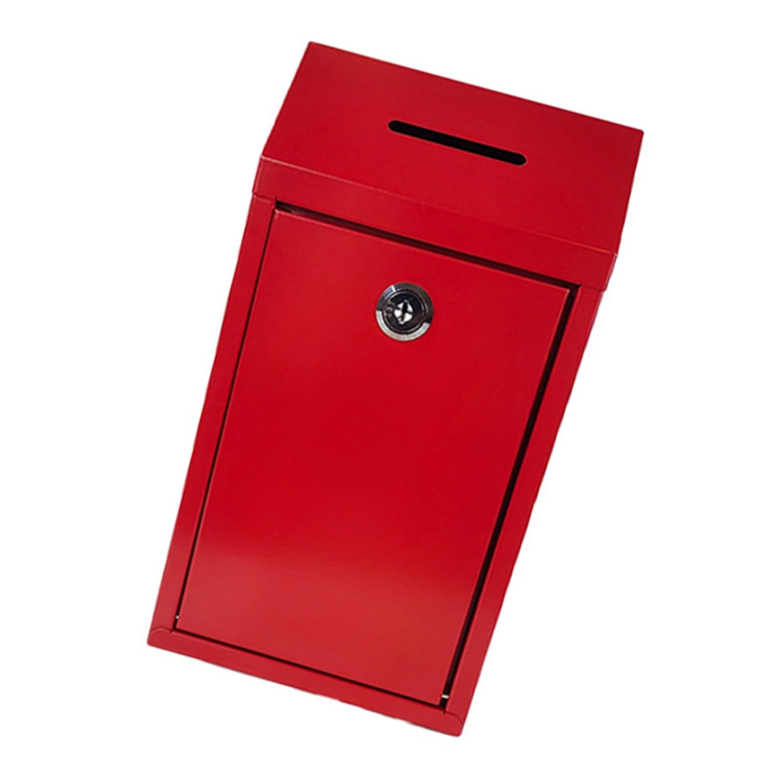 Ekoama Heavy Duty Metal Donation Box Letter Box Outdoor Suggestion with Slot for Home Outdoor Commercial Location