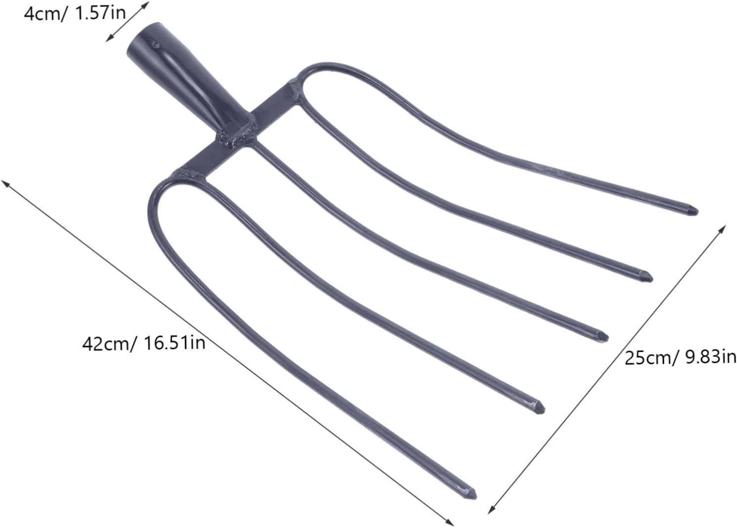 Manure Fork Grass Fork for Household Use Manure Tool for Efficient Lawn Maintenance Versatile Design for Farming and Grassy Areas Built