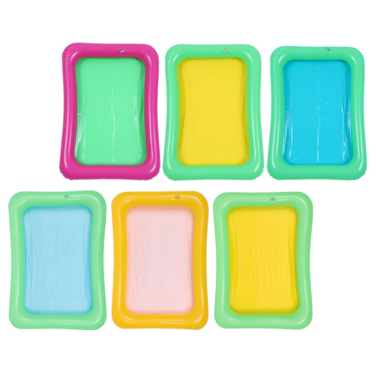 Plateaux de service gonflables 60X45 CM multicolores et étanches pour fête
