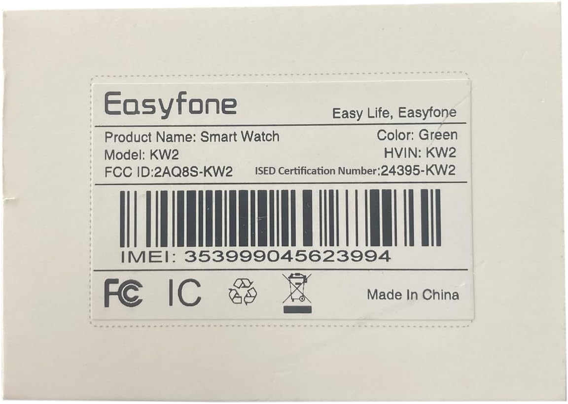 Easyfone KW2 Smart Watch Phone for Kids with Safe Calling, GPS & Activity Track and Parent App, 4G Kids Smartwatch with Phone Calls, SOS Button and School Mode, Childrens' Phone Alternative (Pink) — view 9