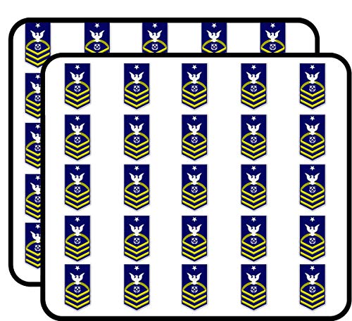 USCG Senior Chief 50-Pack Stickers