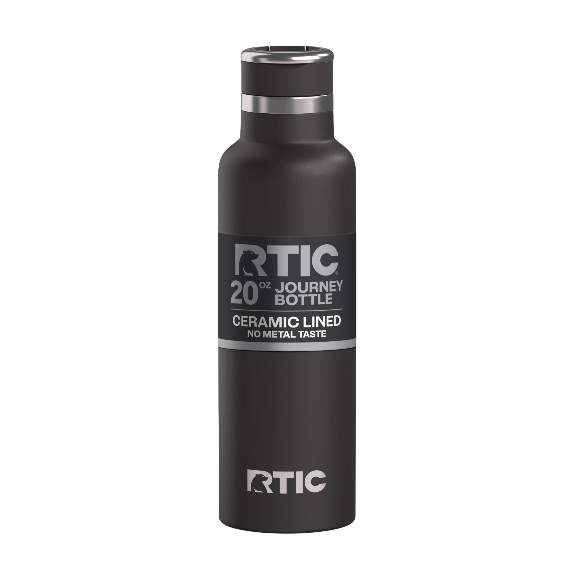 Amazon.com: RTIC 20oz Journey Water Bottle, Ceramic Lined, Black
