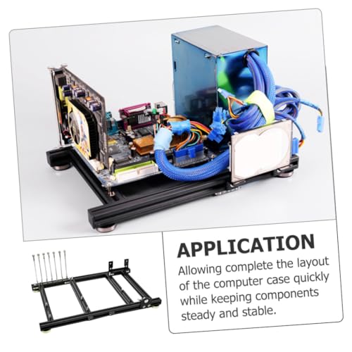 Soporte para computadora Vaguelly Air con excelente fabricación, alto rendimiento y diseño estable para chasis ATX, compatible con fuente de poder única y SSD miniatura 6