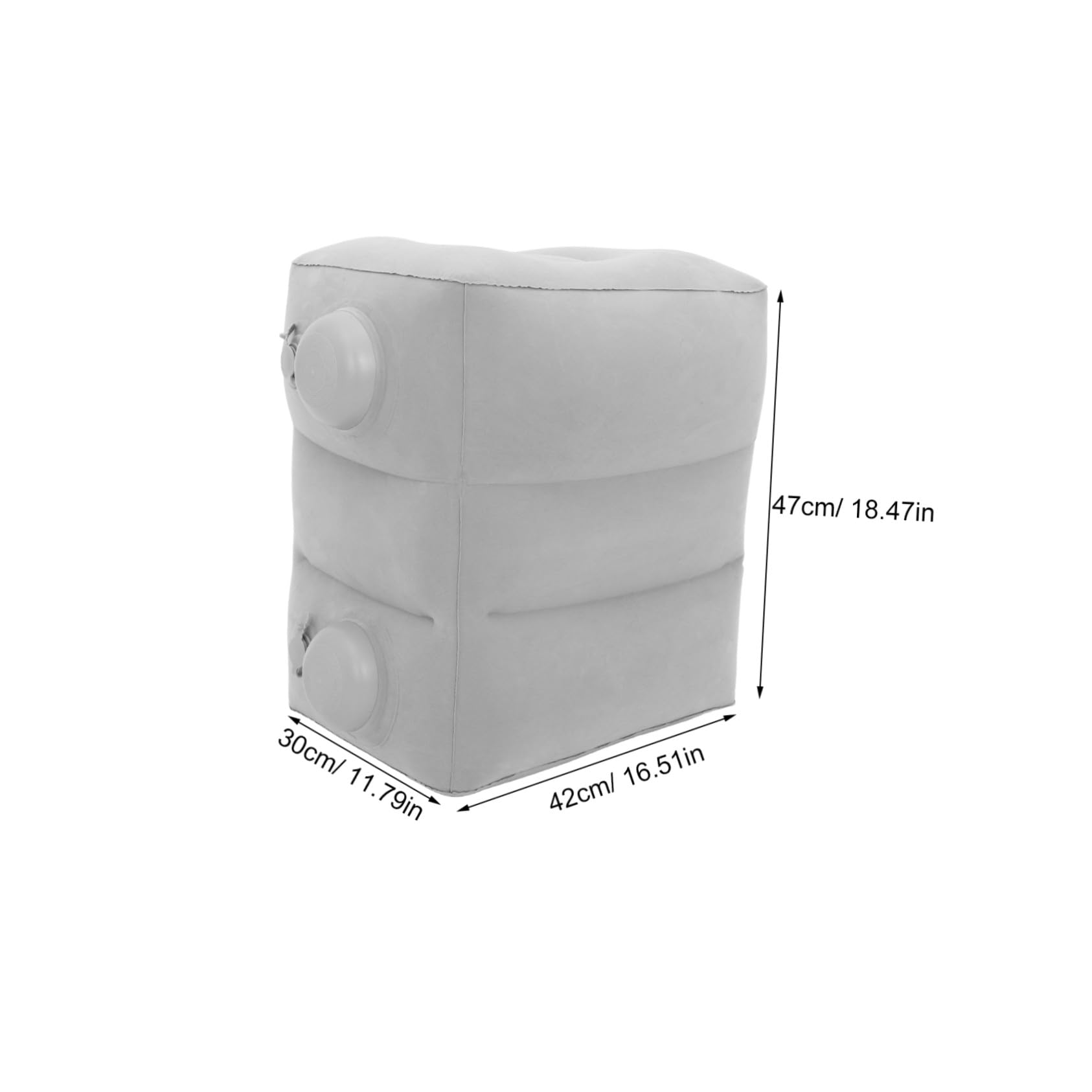 Healifty Reposapiés De Avión Reposapiés Inflable Light Grey