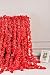 AlphaAcc Red Artificial Silk Wisteria Flower Hanging Garland Home Wedding Party Decor, Pack of 5