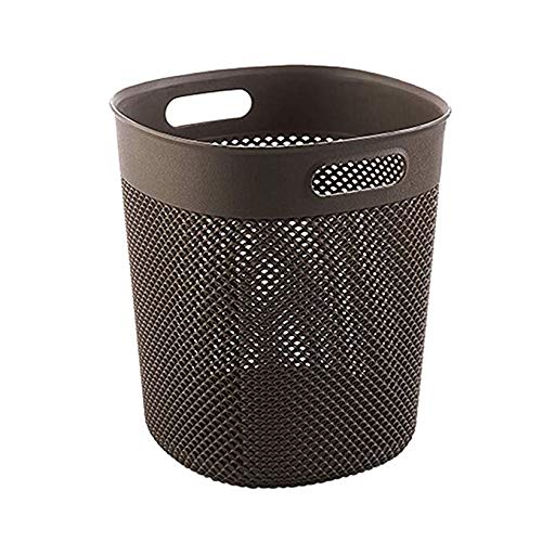 Poubelle salle de bain en plastique rigide avec bac de stockage 8L