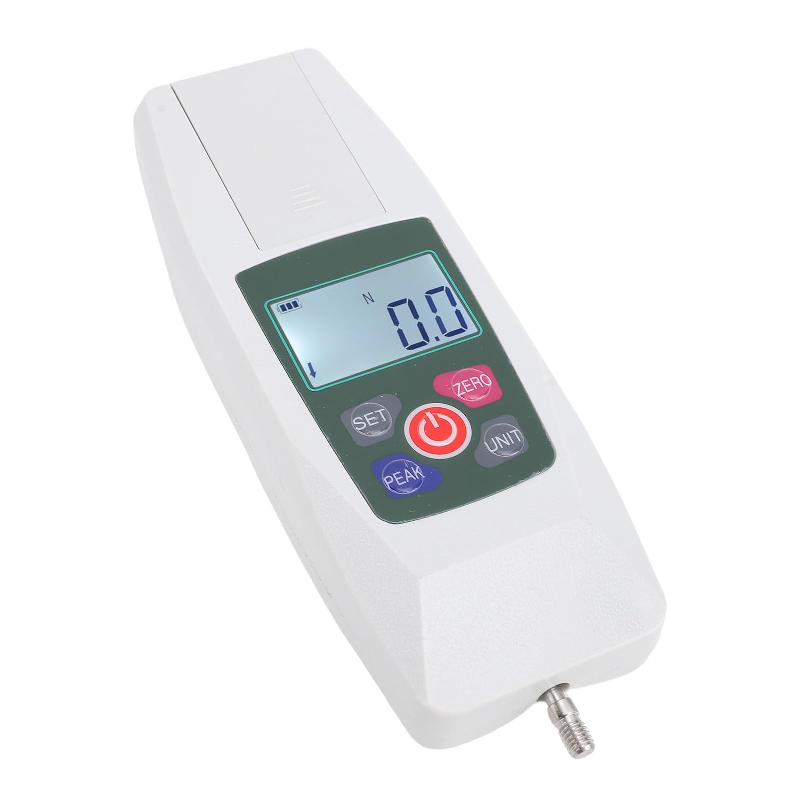Medidor de fuerza digital 50N Dinamómetro push-pull portátil de alta precisión con pantalla LCD retroiluminada Apagado automático para pruebas industriales de laboratorio Material