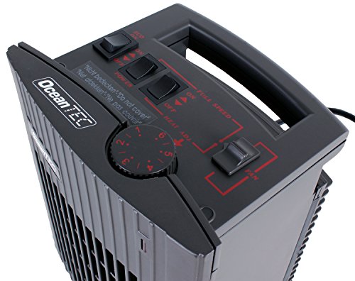 Thermal Plus Ventilatorkachel, keramisch, mobiele verwarming voor thuis, boot en jacht, campingverwarming met omvalbeveiliging, geluidsarm, energiebesparende eco-modus, duurzaam keramisch verwarmingselement - Afbeelding 7