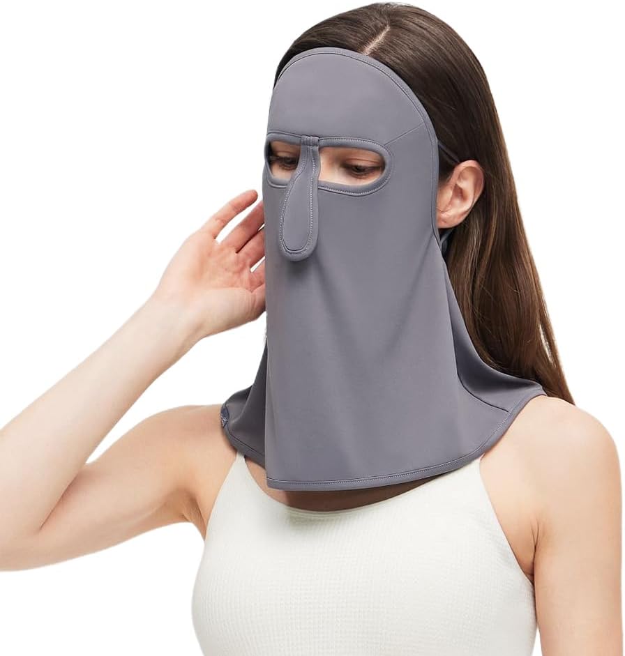 Neck Gaiter Face Mask Sun Protection Balaclava Bandanas Full Face Scarf Covering UPF50+ Sunscreen Mask With Ear Loops