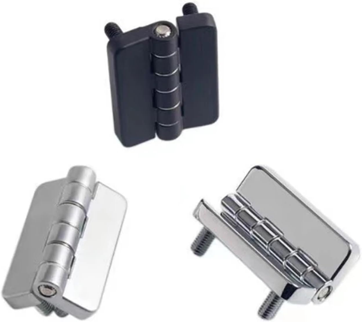 CL209-1 Hinge with Stud Heavy Duty Industrial Door Hinges Black Butt Hinge 1Pcs(Black-Zinc Alloy)