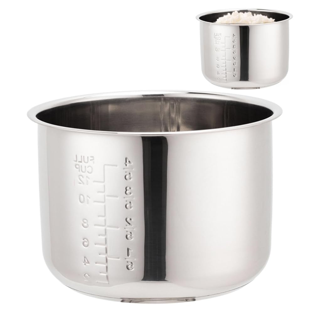 Persistence Olla Interior de Acero Inoxidable para Olla Arrocera de 5 L, con Báscula, Ideal para Arroz Perfecto