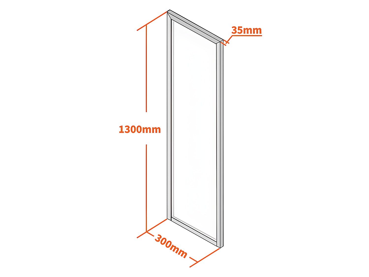 Vente-unique - Verriére Atelier en Aluminium thermolaqué Noir 30 x 130 cm (L x H) – Bayview