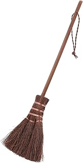 MUCKLILY Hand Broom Handle Small Broom Mini Straw Broom Hand Whisk Broom Hand Broom Kung Fu Tea Brown Silk Hard Asian Whisk Brooms