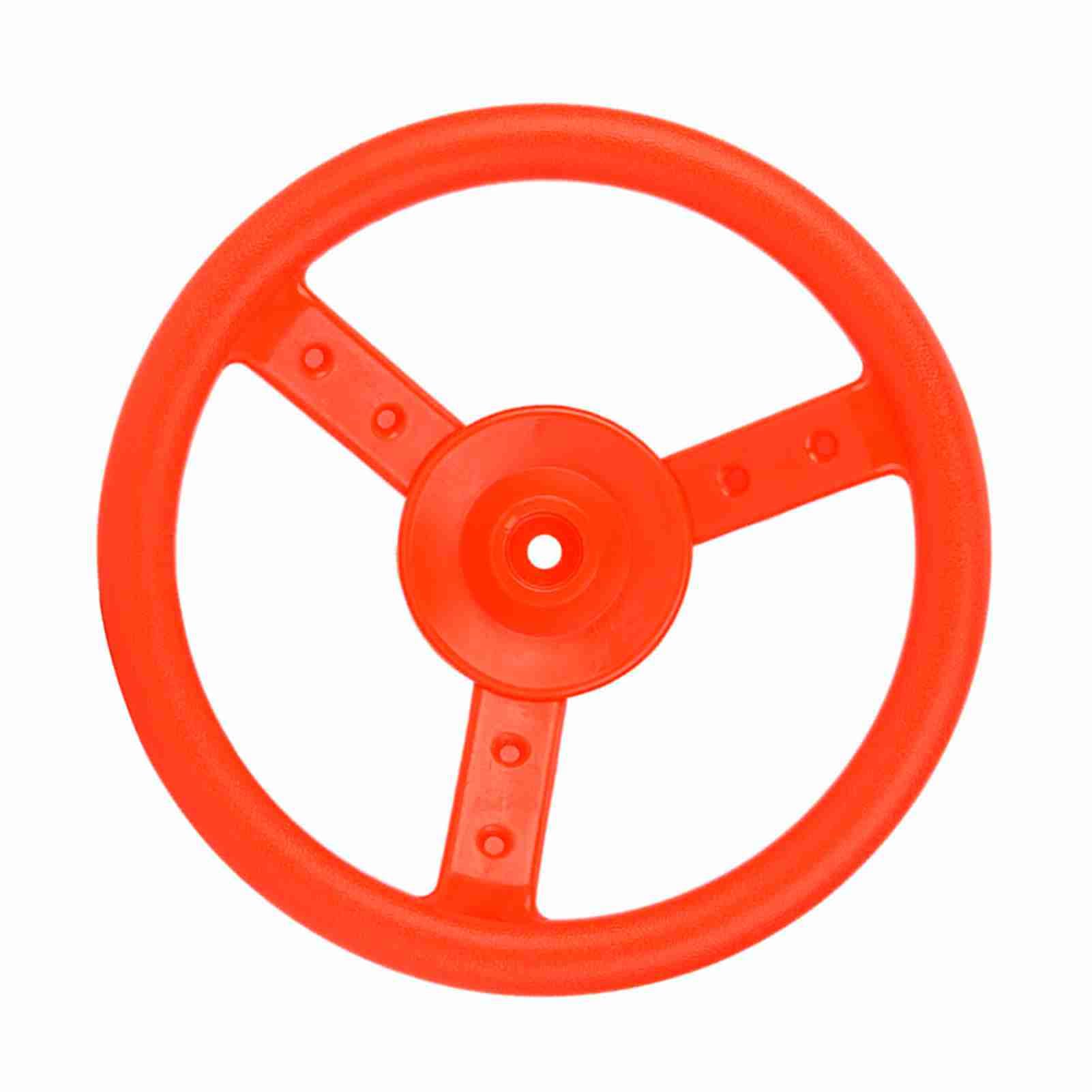 TOPINCN Volante in Plastica per Parco Giochi per Bambini, Robusto e Durevole, Ruota Liberamente per Altalena, Diametro Giallo da 10,4 Pollici, Adatto per Parco Giochi (rosso)