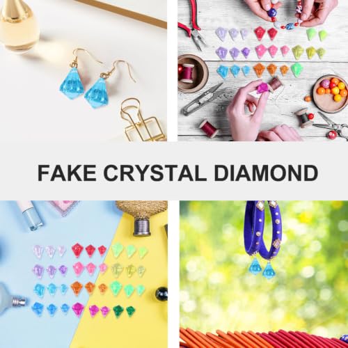 Gemas de plástico decorativas Toddmomy de colores para fiestas 4
