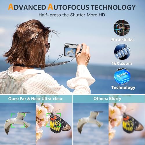 Cámara Digital 4K 48MP con Zoom 16x y Flash - Fernando Cortés Cámara Digital 4K 48MP con Zoom 16x y Flash - Fernando Cortés