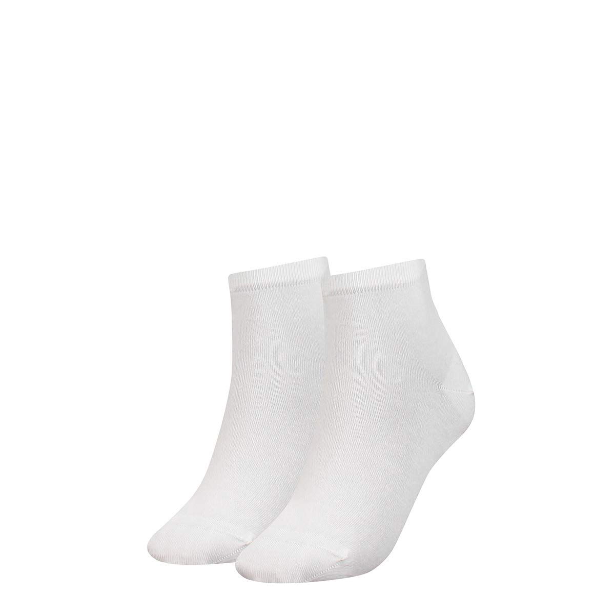 Tommy Hilfiger Women's Short Sock, White, 35/38 (Pack of 2)
