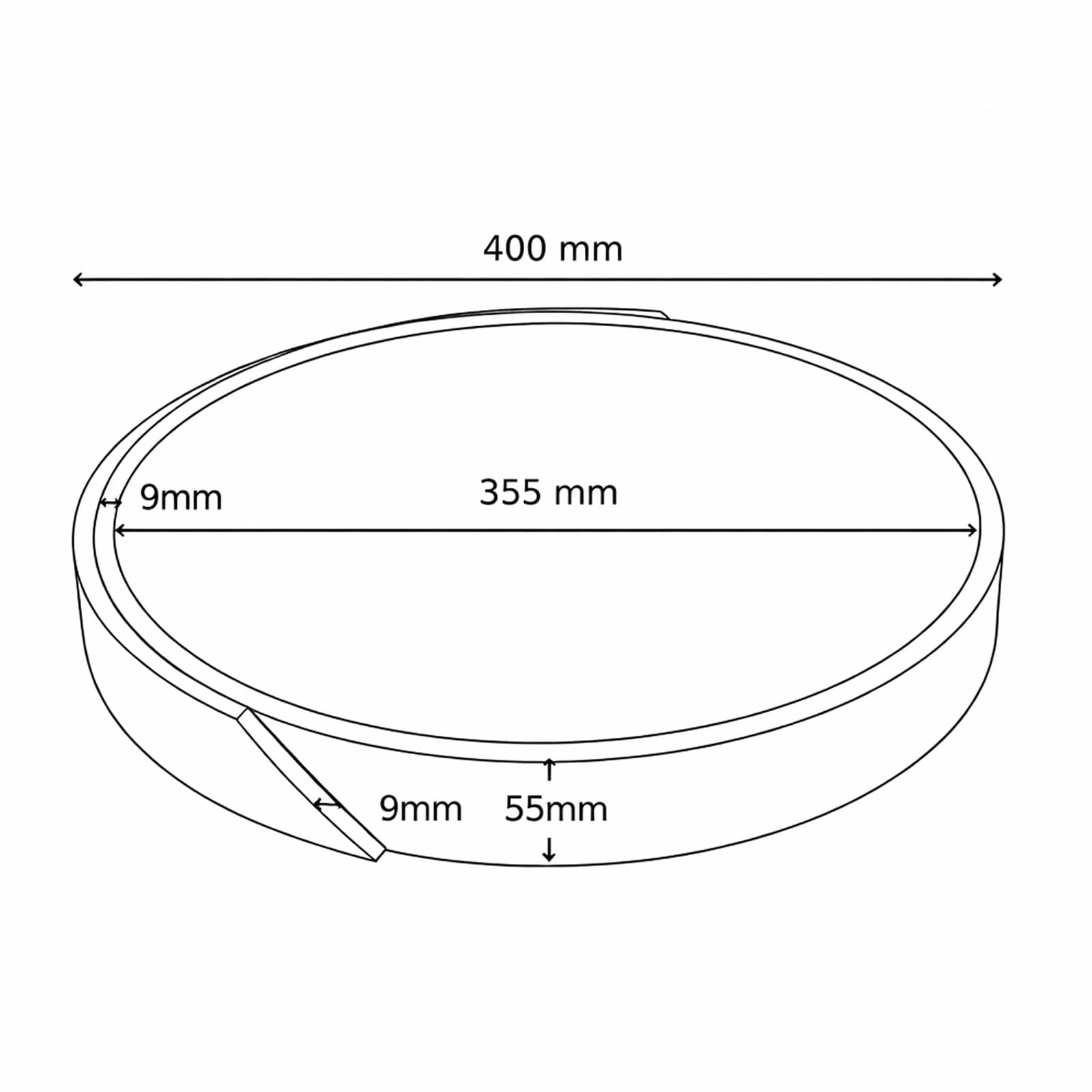 Alpinaluz Plafón LED de Techo Ø40 cm – Metal Blanco y Madera Natural – 30W con Luz Regulable CCT (3000K/4000K/6000K) – Estilo Nórdico Moderno para Salón, Comedor o Dormitorio