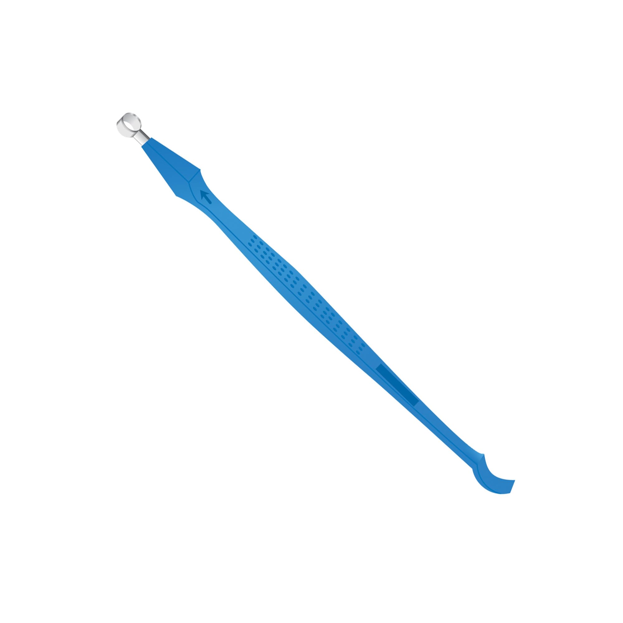 GIMA - Curette dermatologique avec raclette, stérile, jetable, diamètre 7 mm, paquet de 10, 22566