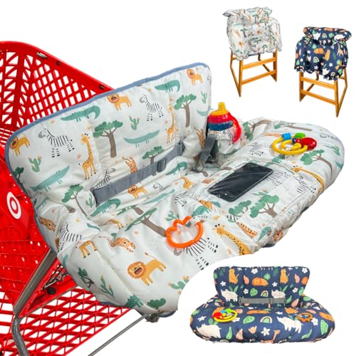 Shopping Cart Cover for Baby, Waterproof Grocery Cart & High Chair Cover