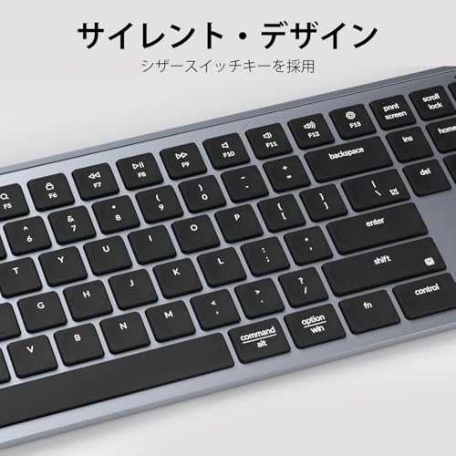 undefined 【国内正規品】Keychron B6 Pro ウルトラスリム ワイヤレスキーボード、フルサイズ、テンキー付、ZMKカスタマイズ、シザースイッチ、2.4 GHz/Bluetooth 5.2/有線接続、ロングバッテリーライフ、Mac Windows Linux対応 (スペースグレー, JISレイアウト) の商品画像 4