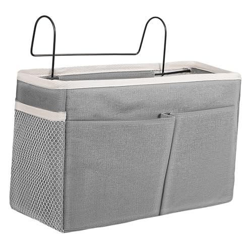 TOPPERFUN Bolsa de Almacenamiento Colgante Dormitorios Organizador de Sábanas y Accesorios Compacto con Múltiples Compartimentos Reducidos y Uso Camas