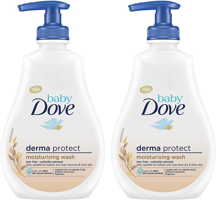 Image of Baby Dove Derma Protect Moisturising Wash 400ml (Pack of 2)