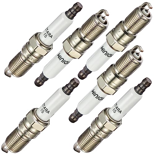 Image of BDFHYK Set of 6 Iridium Spark Plug Compatible with Buick LaCrosse,Compatible with Chevy Camaro, Savana 1500, Alero, G6, Relay 3.1L 3.4L 3.5L 3.8L 3.9L 4.3L V6 Engine Replacement for 41-101