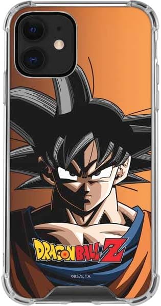 Skinit Clear Phone Case Compatible with iPhone 12 - Officially Licensed Dragon Ball Z Goku Portrait Design