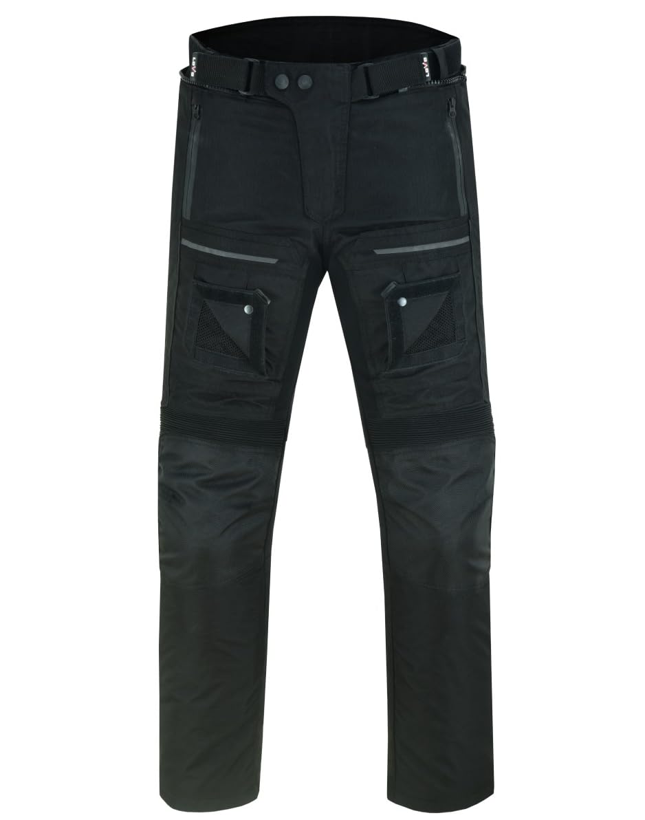 LOVO - Pantalones Moto AfricPro Unisex - Pantalon Moto Hombre y Mujer - Pantalones de Moto Unisex - Ropa Moto Segura con Protectores - Resistencia, Confort y Protección Total