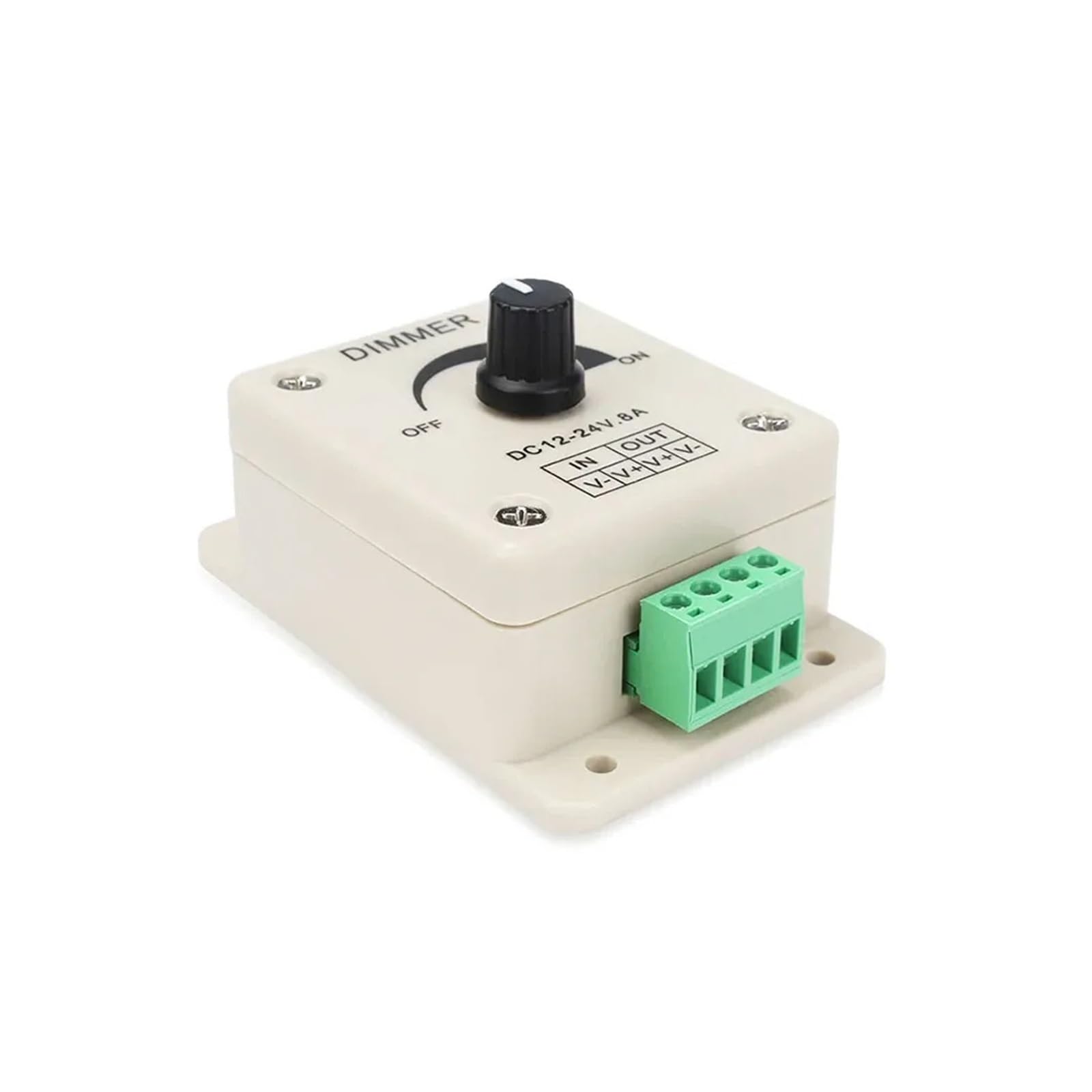 Dimmer a manopola monocromatica 8A 12V LED Dimmer da parete rotante a LED nel dimmer del controller LED