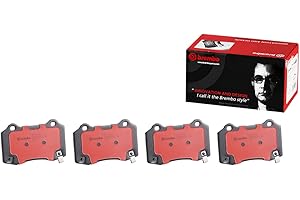 Brembo P11024N Ceramic Disc Brake Pad Set for Cadillac, Chevrolet, Chrysler, Dodge, FPV, Jeep (Rear)