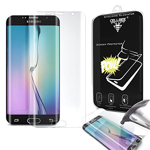 Galaxy S6 Edge Screen Protector, CellBee [Full Screen Coverage][Shatterproof/Shockproof]Premium High Definition Shockproof Clear Screen Protector 0.2mm Thickness- Retail Packaging- w/ Warranty