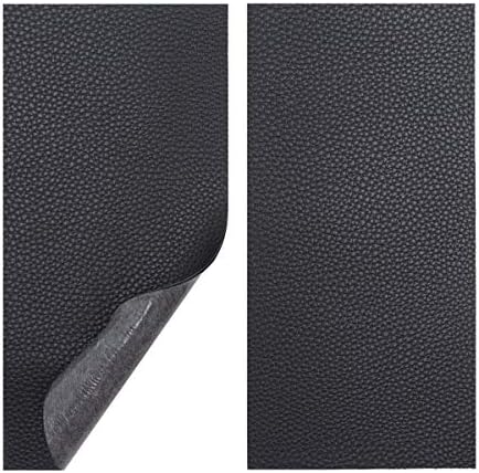Vowcarol Leather Repair Kits for Couches and Cars, Leather Repair Patches Super-Thin Vinyl Repair kit 2 PCS Black