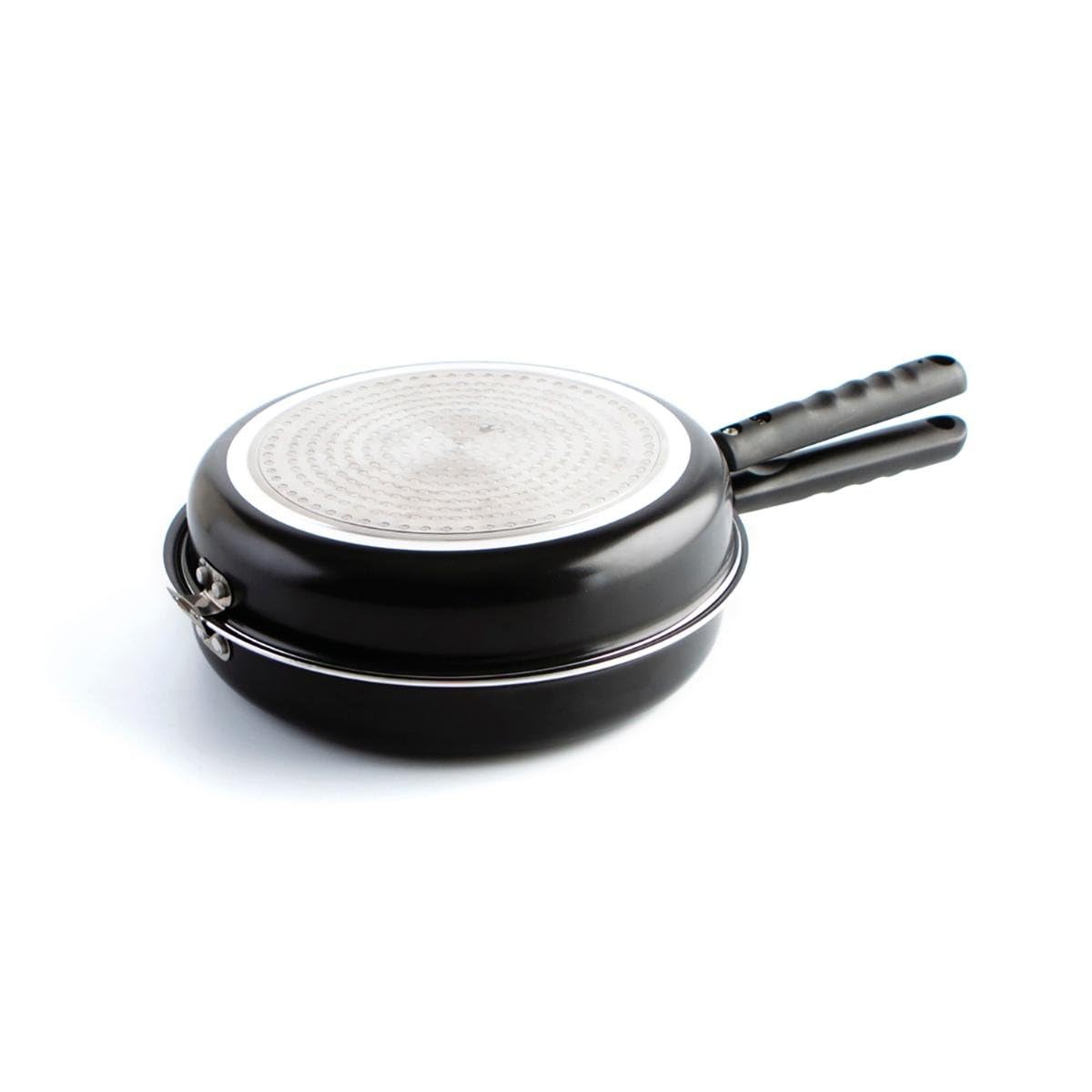 Quid Gastro Fun - Sartén doble para tortilla, 24 cm, aluminio estampado, dale la vuelta fácilmente, color negro — view 8