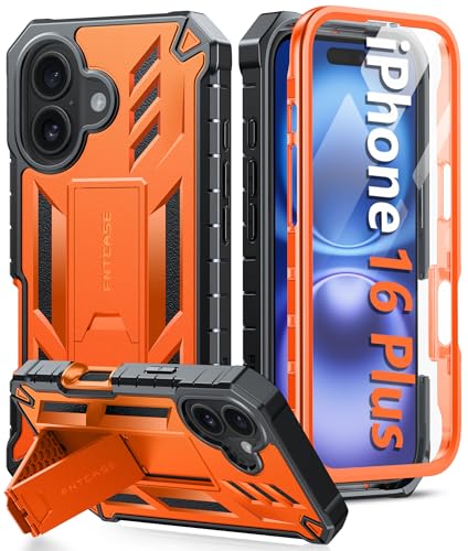 Coque iPhone 16 Plus évite les bris d'écran avec support mat