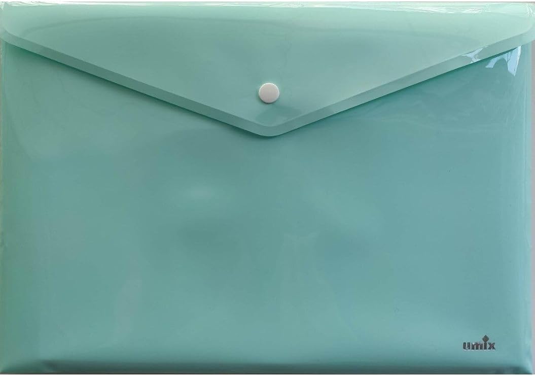 A4 Snap Envelope File 5 Colors Pastel Colors