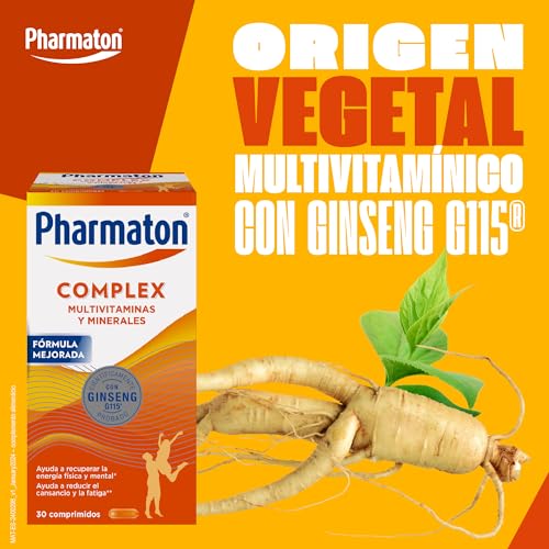 Pharmaton Complex - Multivitamínico con Ginseng G115-30 Comprimidos - Energía Física y Mental - Vitaminas para el cansancio - imagen 3