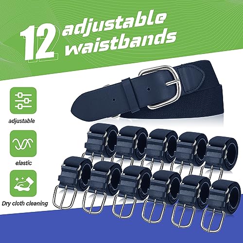 Image of Hercicy 12 Pcs Baseball Belts Softball Belts Bulk for Adult and Youth Adjustable