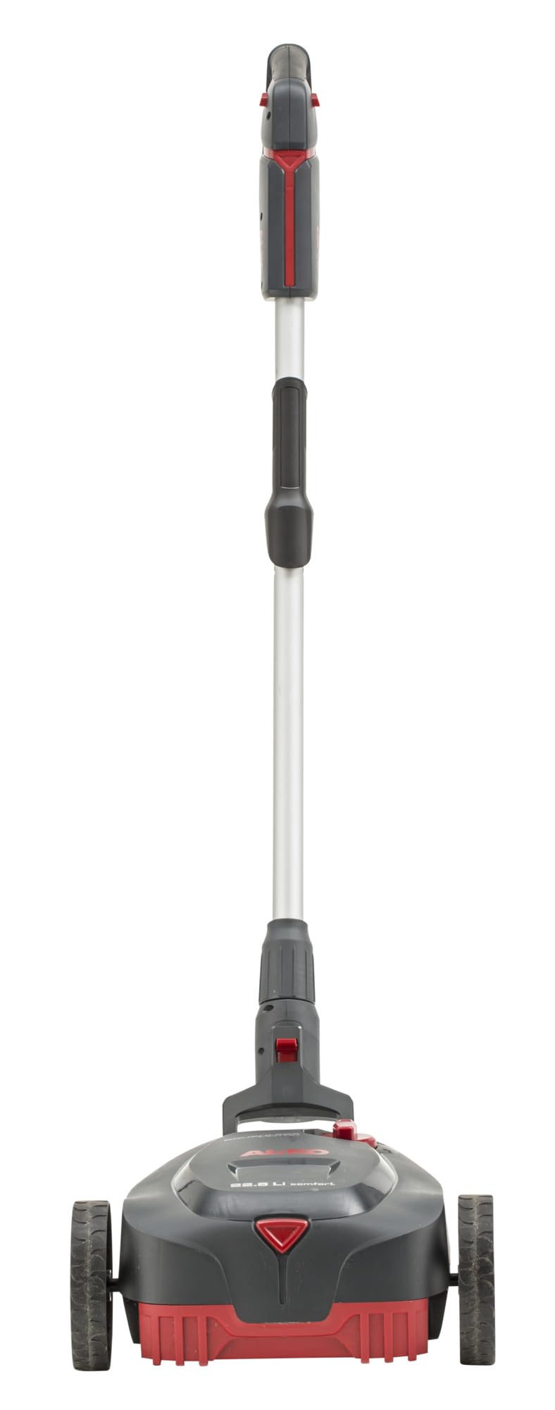 AL-KO Tosaerba a batteria 22,6 Li, larghezza di taglio 22 cm, altezza di taglio 3 livelli di altezza, manubrio 180°, per superfici tra 50 – 150 m², batteria e caricatore non inclusi
