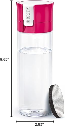 Miniatura 11 de BRITA Fill and Go Vital - Botella de filtro de agua, color rosa, paquete de 1